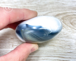 Orca Agate Chunky Palm Stone #1