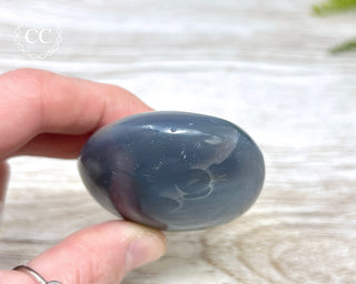 Orca Agate Chunky Palm Stone #1