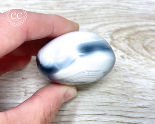 Orca Agate Chunky Palm Stone #1