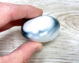 Orca Agate Chunky Palm Stone #1