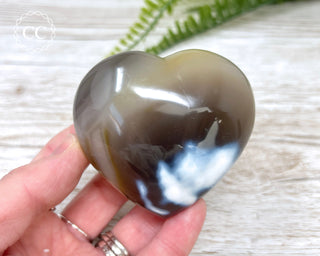 Orca Agate Heart #1