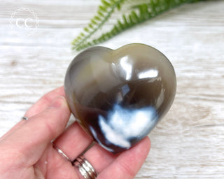 Orca Agate Heart #1