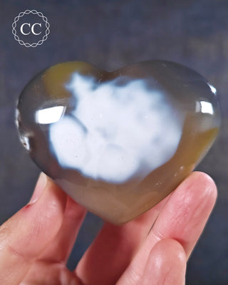 Orca Agate Heart #2