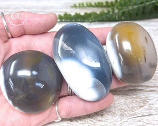 Orca Agate Chunky Palm Stone