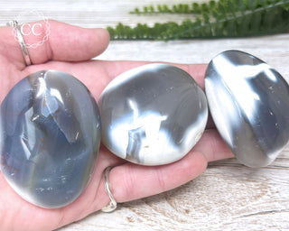 Orca Agate Chunky Palm Stone