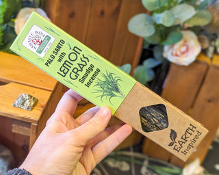Palo Santo & Lemongrass Incense Sticks in box