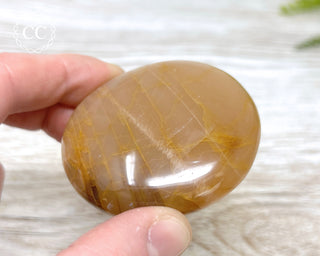 Peach Moonstone Palm Stone #3