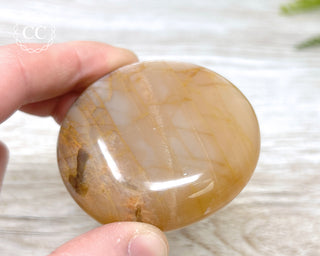 Peach Moonstone Palm Stone #3