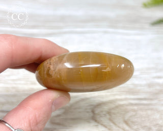 Peach Moonstone Palm Stone #3