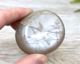 Peach Moonstone Palm Stone #4