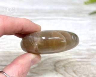 Peach Moonstone Palm Stone #4