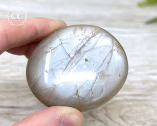 Peach Moonstone Palm Stone #4