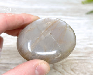 Peach Moonstone Palm Stone #4