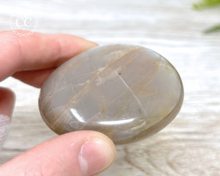 Peach Moonstone Palm Stone #4