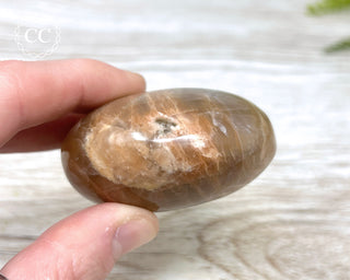 Peach Moonstone Palm Stone #1