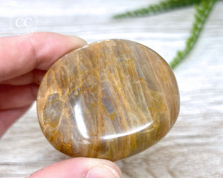 Peach Moonstone Chunky Palm Stone #4