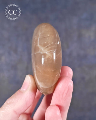 Peach Moonstone Palm Stone #5