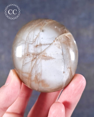 Peach Moonstone Palm Stone #5