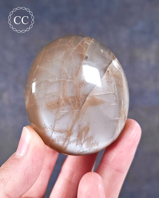 Peach Moonstone Palm Stone #5