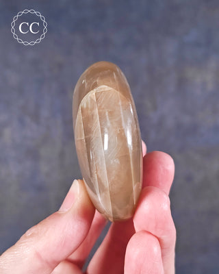 Peach Moonstone Palm Stone #5