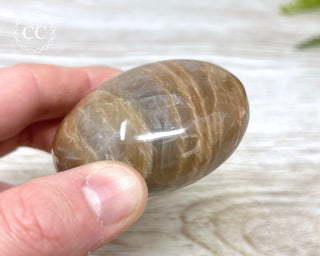 Peach Moonstone Palm Stone #1