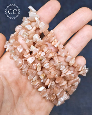 Sunstone Moonstone Gemchip Bracelet