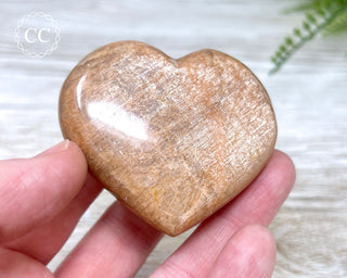 Peach Moonstone Heart #9