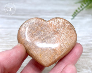 Peach Moonstone Heart #9