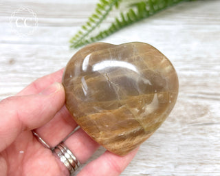 Peach Moonstone Heart #5