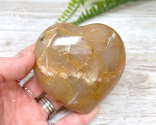 Peach Moonstone Heart #6