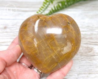 Peach Moonstone Heart #6