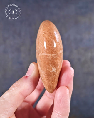 Peach Moonstone Heart #3