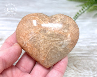 Peach Moonstone Heart #3