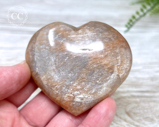 Peach Moonstone Heart #5