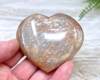 Peach Moonstone Heart #5