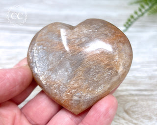 Peach Moonstone Heart #5