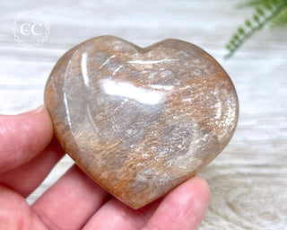 Peach Moonstone Heart #5