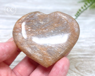 Peach Moonstone Heart #5