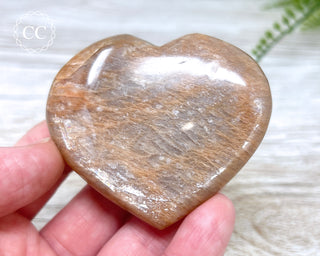 Peach Moonstone Heart #5
