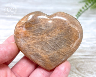Peach Moonstone Heart #5