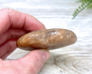 Peach Moonstone Heart #5