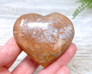 Peach Moonstone Heart #6