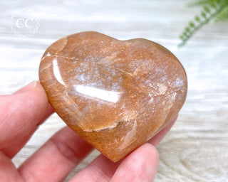 Peach Moonstone Heart #6