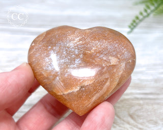 Peach Moonstone Heart #6