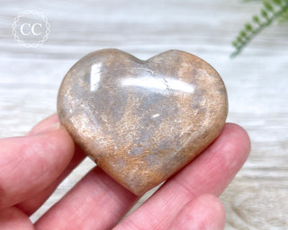 Peach Moonstone Heart #7