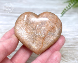 Peach Moonstone Heart #9