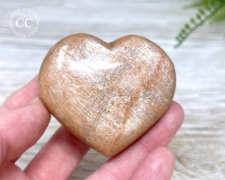 Peach Moonstone Heart #9