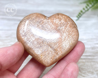 Peach Moonstone Heart #9