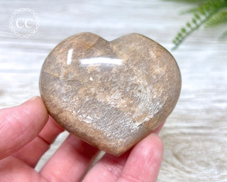 Peach Moonstone Heart #1