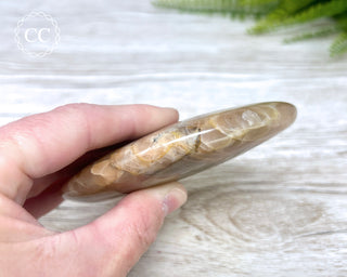 Peach Moonstone Large Flat Stone #1